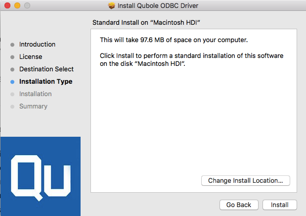 Installing The ODBC Driver On Mac Qubole Data Service Documentation